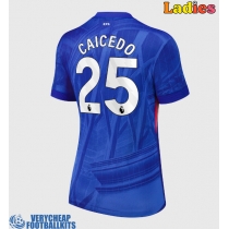 Chelsea Moises Caicedo #25 Replica Home Shirt Ladies 2025-26 Short Sleeve